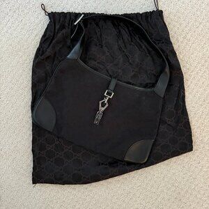 Gucci Hobo Black Canvas